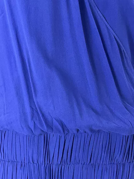 Vestido Adriana Barra Babados Azul