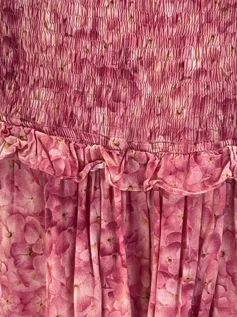 Vestido Adriana Degreas Babados Floral