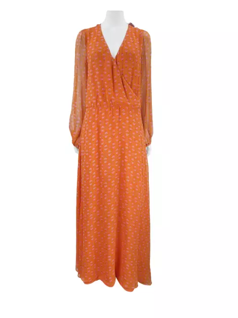 Vestido Adriana Degreas Seda Estampada