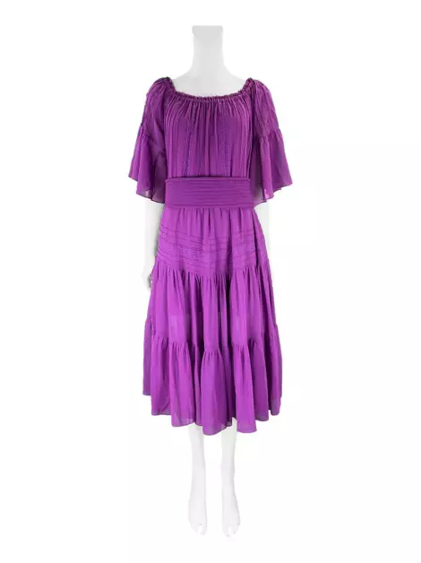 Vestido Agilità Midi Roxo