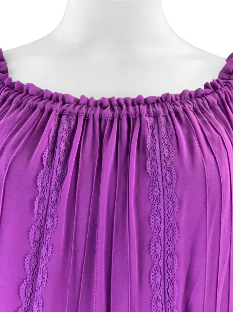 Vestido Agilità Midi Roxo