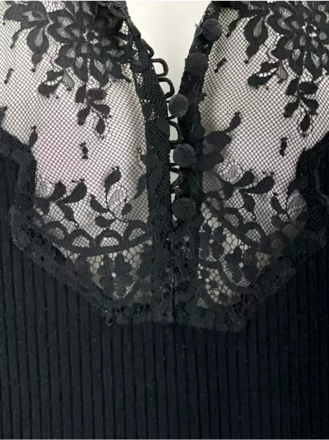 Vestido Agilità Texturizado Preto