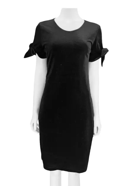Vestido Agilità Veludo Preto