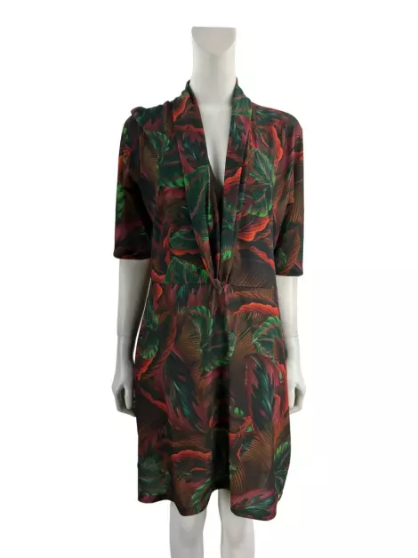 Vestido Água De Coco Curto Estampado