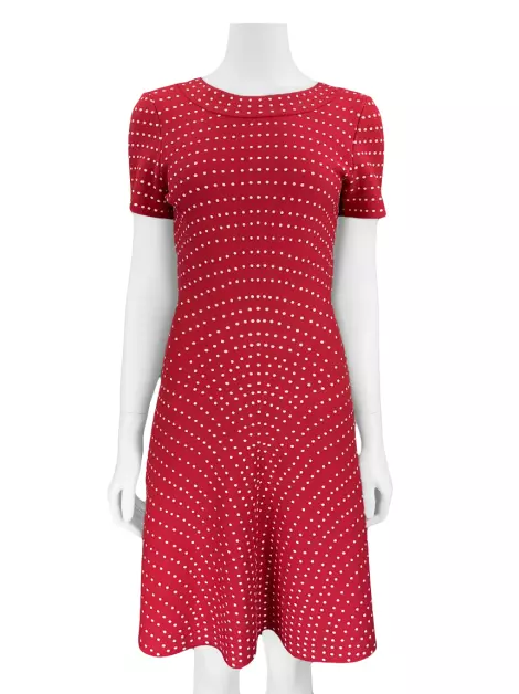 Vestido Alaia Curto Poá