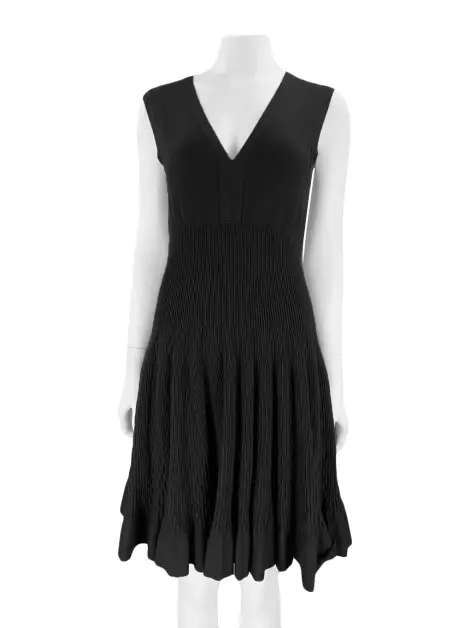 Vestido Alaia Texturizado Preto
