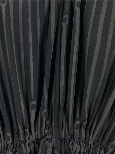 Vestido Alcaçuz Estampado Preto