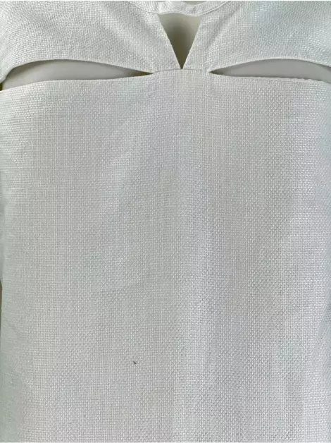 Vestido Alcaçuz Texturizado Off White