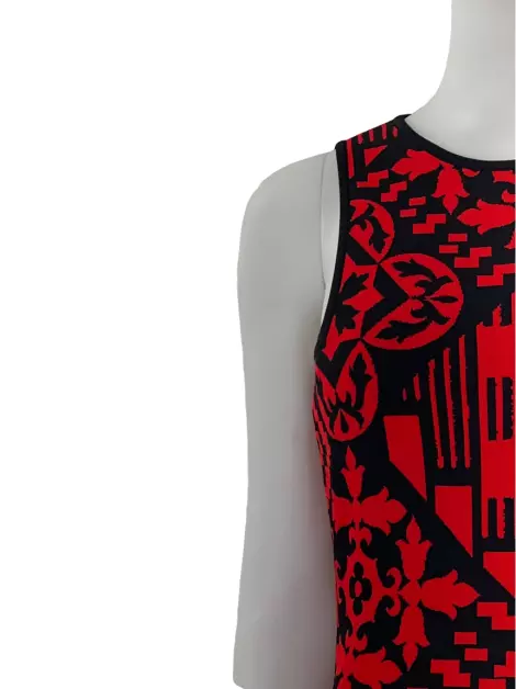 Vestido Alexander McQueen Mini Tricot Estampado