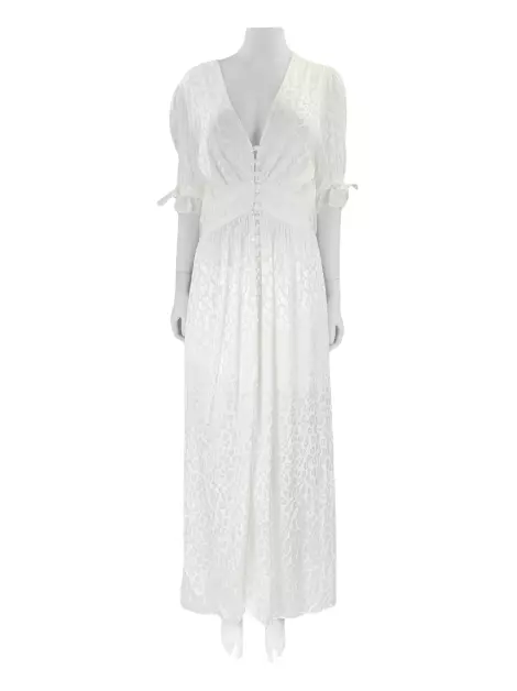 Vestido Amissima Texturizado Branco