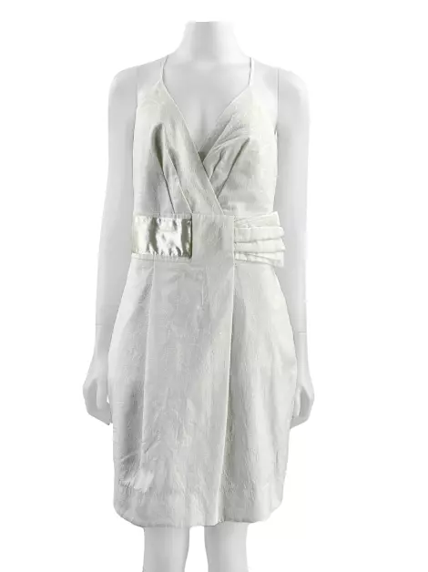 Vestido Amissima Texturizado Off White