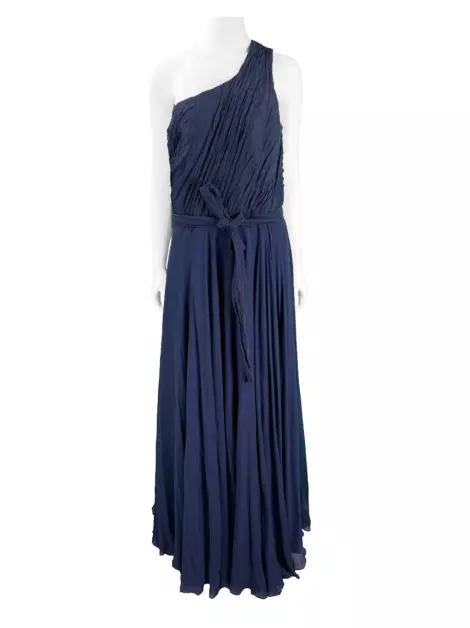 Vestido André Lima Tecido Azul Marinho