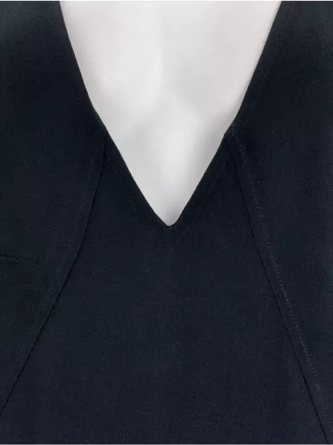 Vestido Animale Ilhós Preto