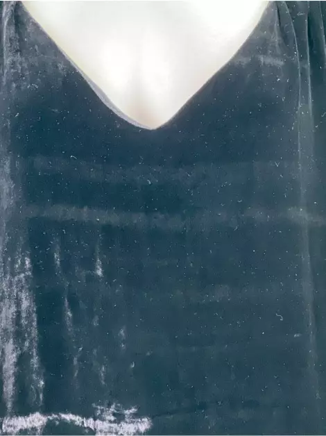 Vestido Animale Veludo Preto