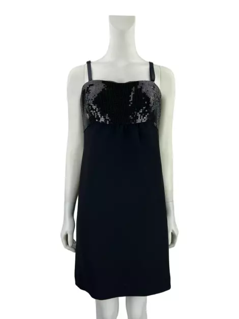 Vestido Ann Taylor Paetê Preto