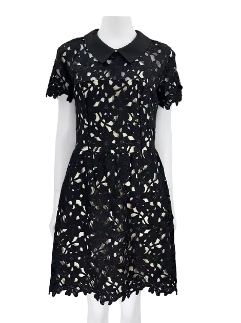 Vestido Aqua Bordado Preto