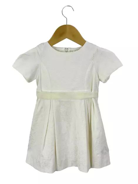Vestido Baby Cottons Tecido Texturizado Branco