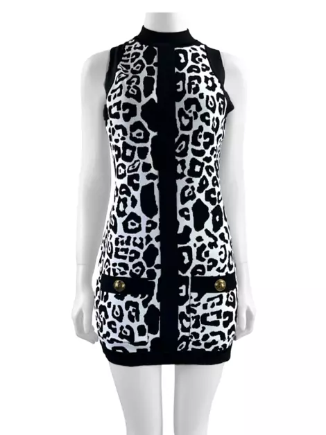 Vestido Balmain Tecido Estampado