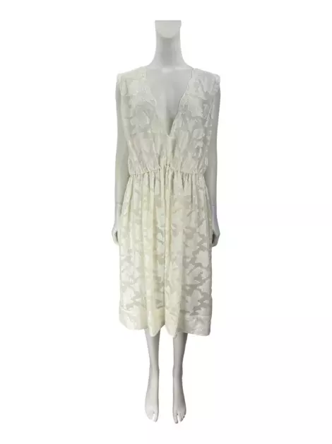 Vestido Banana Republic Floral Off White