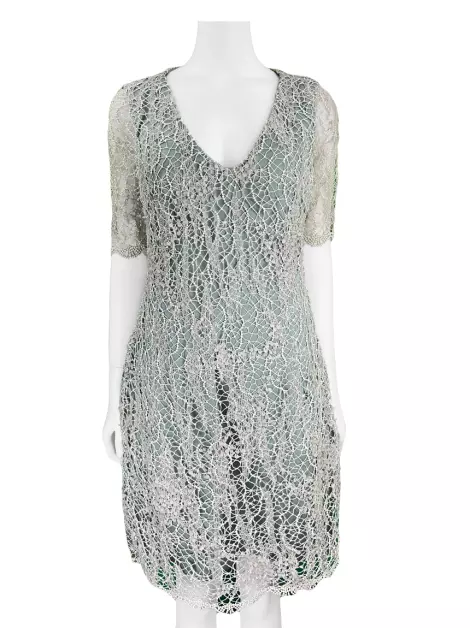 Vestido Barbara Bela Bordado Ardosia
