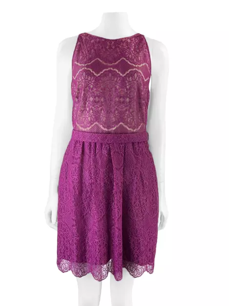 Vestido Barbara Bela Renda Ametista