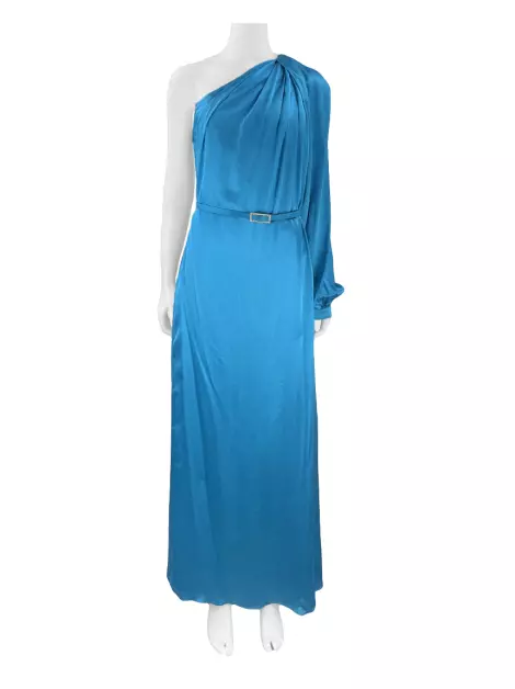 Vestido Barbara Bela Seda Azul