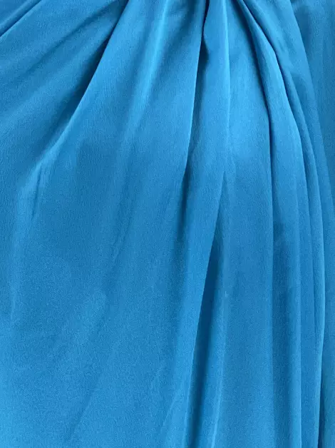 Vestido Barbara Bela Seda Azul