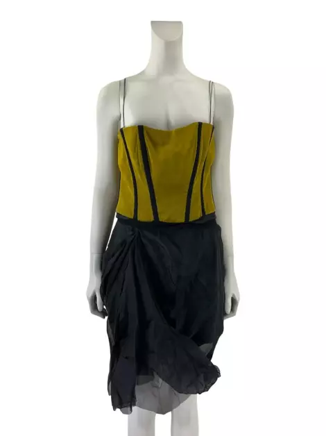Vestido Barbara Bela Tecido Amarelo