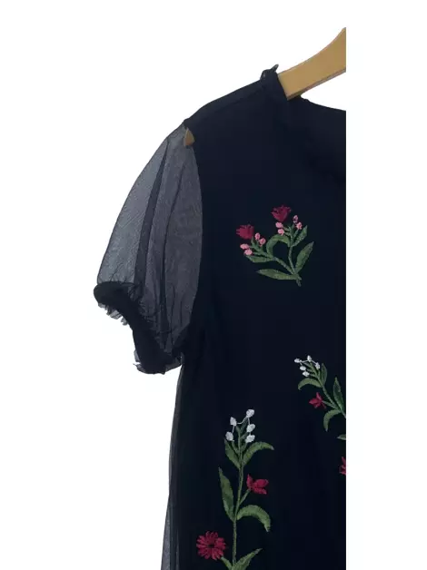 Vestido BCBG Max Azria Bordado Preto