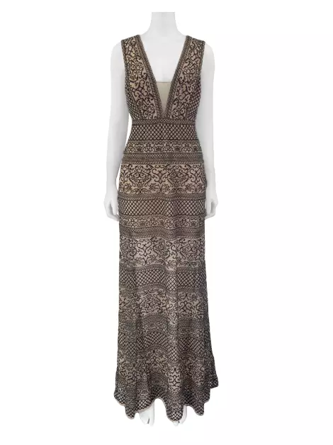Vestido BCBG Max Azria Longo Rendado