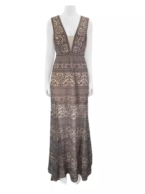 Vestido BCBG Max Azria Longo Rendado