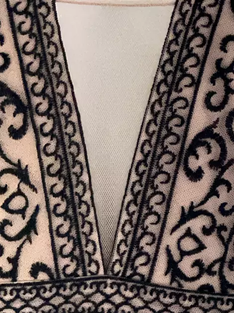 Vestido BCBG Max Azria Longo Rendado