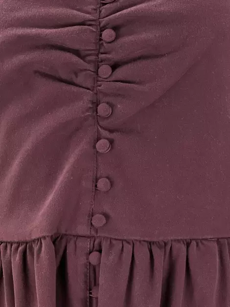 Vestido Black Kabana Tecido Bordô