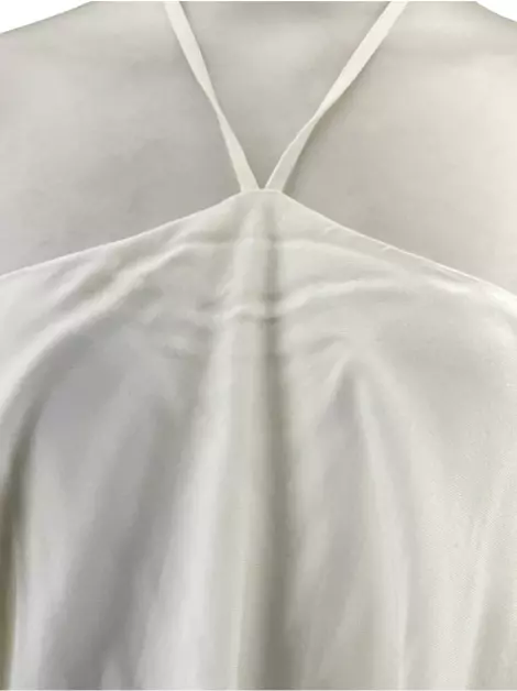 Vestido Bobstore Midi Texturizado Branco