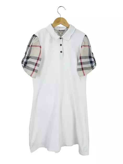 Vestido Burberry Tecido Branco