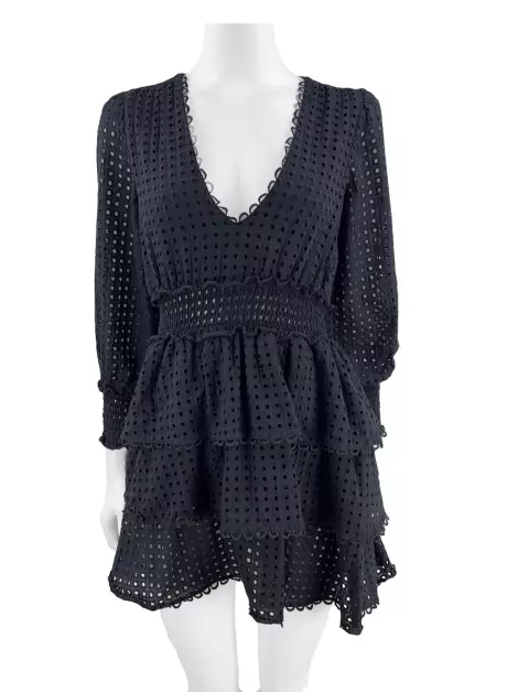 Vestido byNV Bordado Preto
