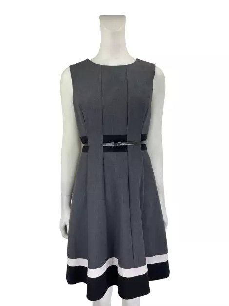 Vestido Calvin Klein Curto Cinza