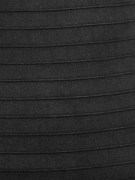 Vestido Carmim Longo Bandage Preto