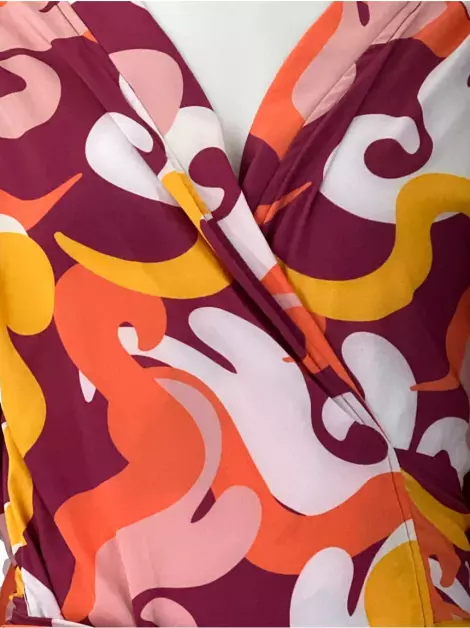 Vestido Carol Kucher Envelope Multicolor