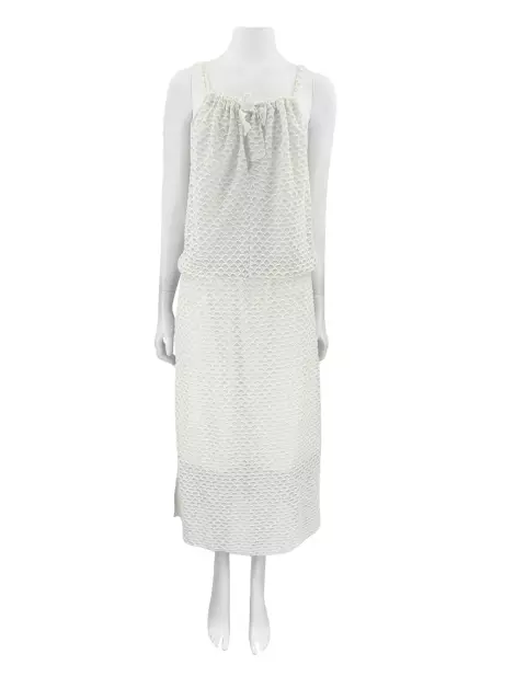 Vestido Cecilia Prado Texturizado Off-White