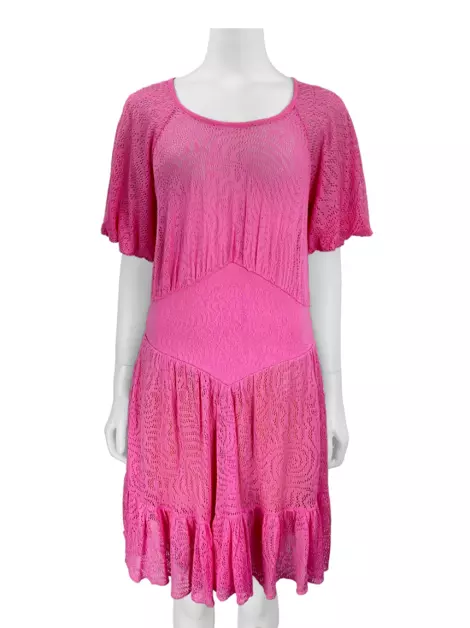 Vestido Cecilia Prado Tricot Rosa