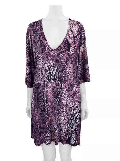 Vestido Cia. Marítima Curto Estampado