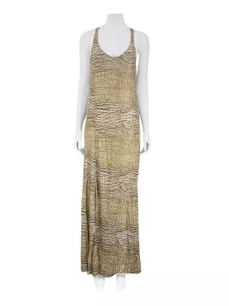 Vestido Cia. Marítima Estampa Croco Amarela