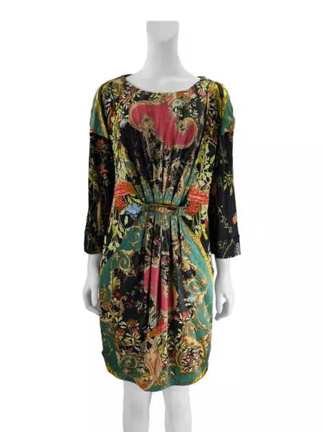 Vestido Class Roberto Cavalli Curto Estampado