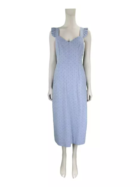 Vestido Clemence Estampado Azul