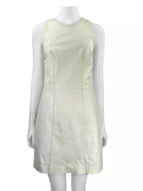 Vestido Cori Collection Couro Off White