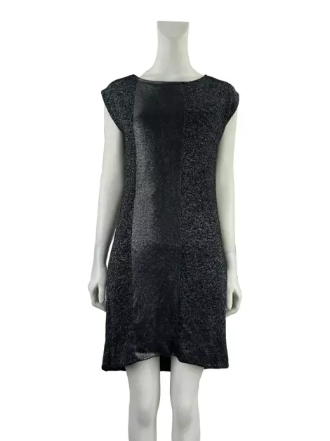 Vestido Cori Metálico Preto