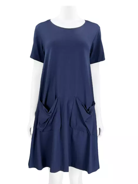 Vestido COS Malha Azul Marinho