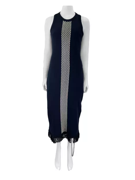Vestido Coven Midi Azul Marinho