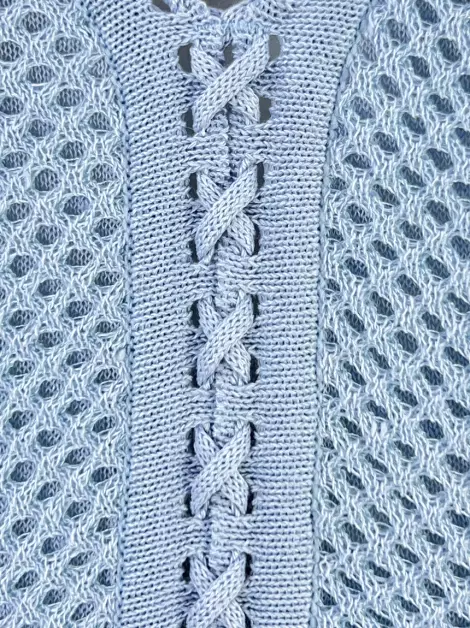 Vestido Coven Tricot Azul